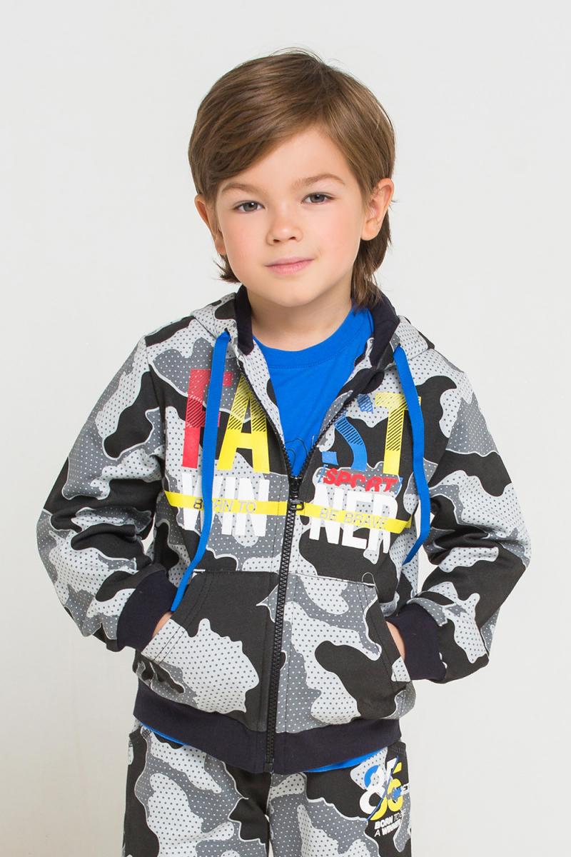 картинка Куртка для мальчика Crockid К 300576 серый, камуфляж к1237 от магазина детских товаров ALiSa