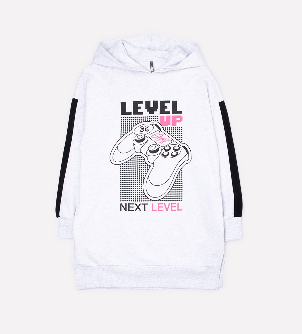 картинка Джемпер для девочки КБ 301176 светло-серый меланж к33 от магазина детских товаров ALiSa