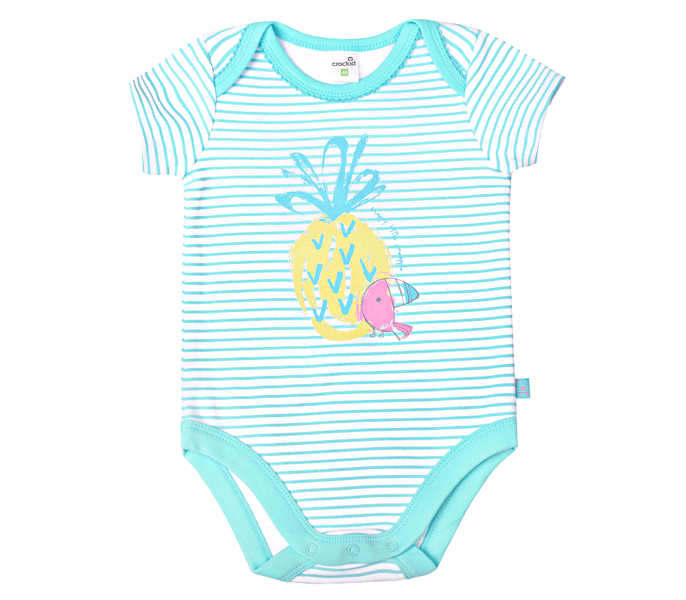 картинка Полукомбинезон детский Crockid К 6013 антил. голубой полоска от магазина детских товаров ALiSa