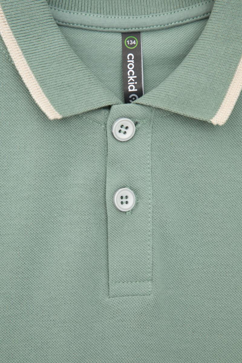 картинка Джемпер поло для мальчика Crockid КР 302233 полынь к426 от магазина детских товаров ALiSa
