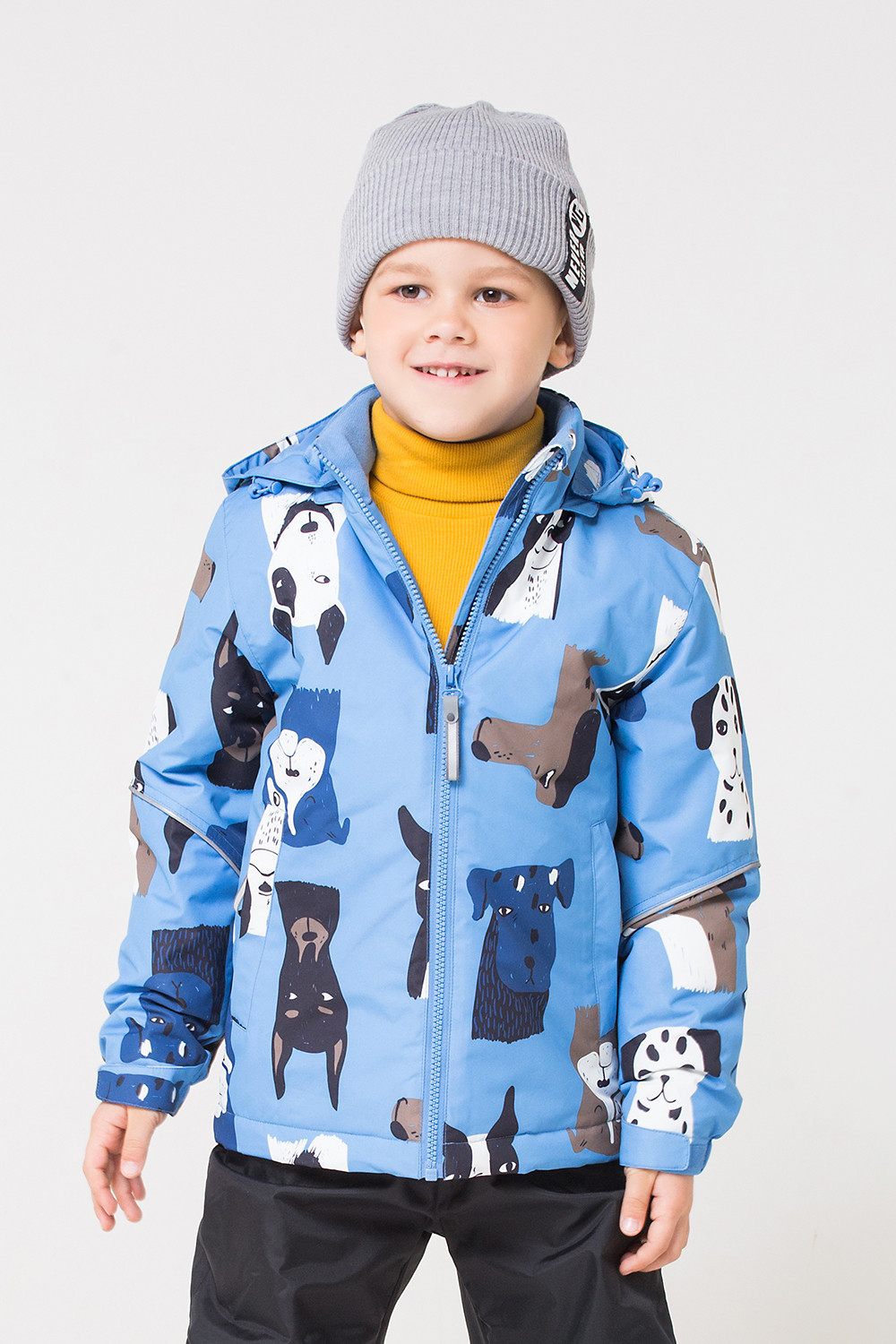картинка Куртка демисезонная утепленная для мальчика Crockid ВК 30080/н/1 ГР от магазина детских товаров ALiSa