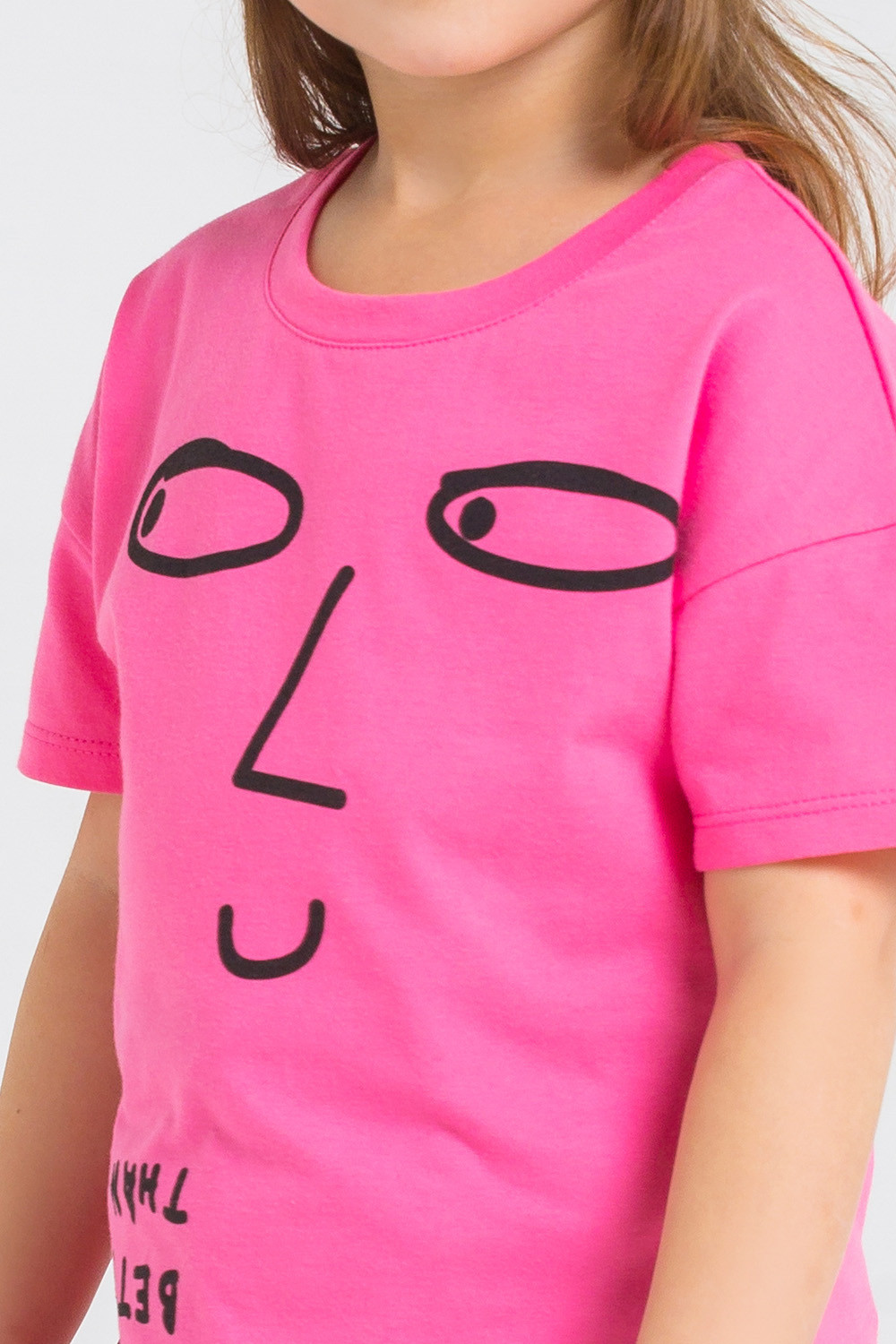 картинка Футболка для девочки Crockid КР 300819 ярко-розовый к230 от магазина детских товаров ALiSa