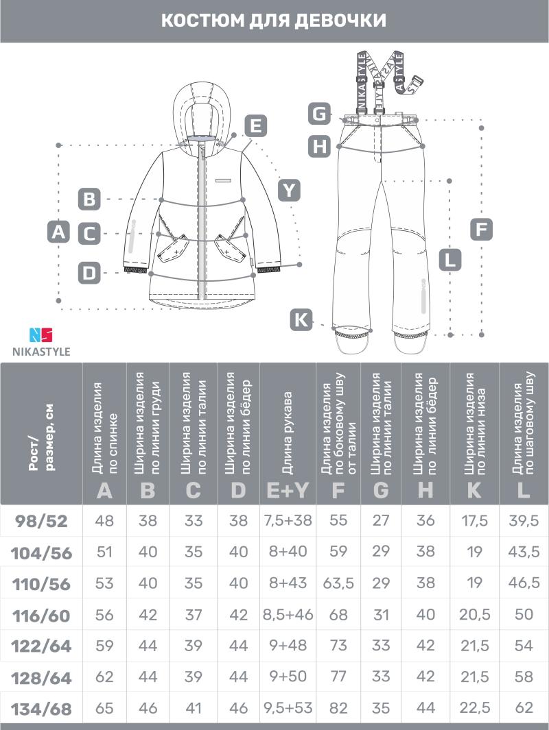 картинка Комплект утеплённый для девочки NIKASTYLE 7м1425 Розовый серый от магазина детских товаров ALiSa
