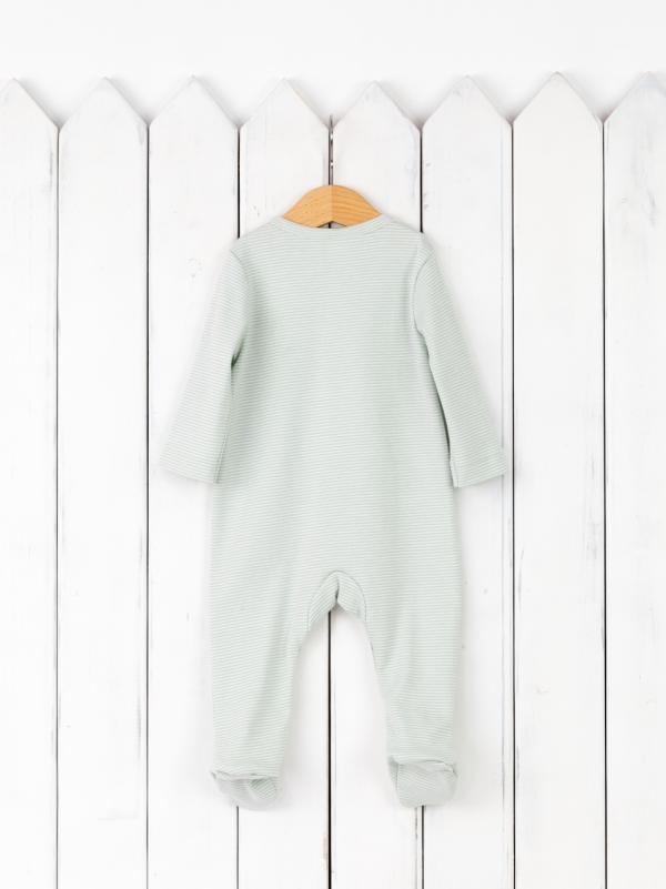 картинка Комбинезон Baby Boom К339/3-И Вязанная полоска светло-зеленый от магазина детских товаров ALiSa