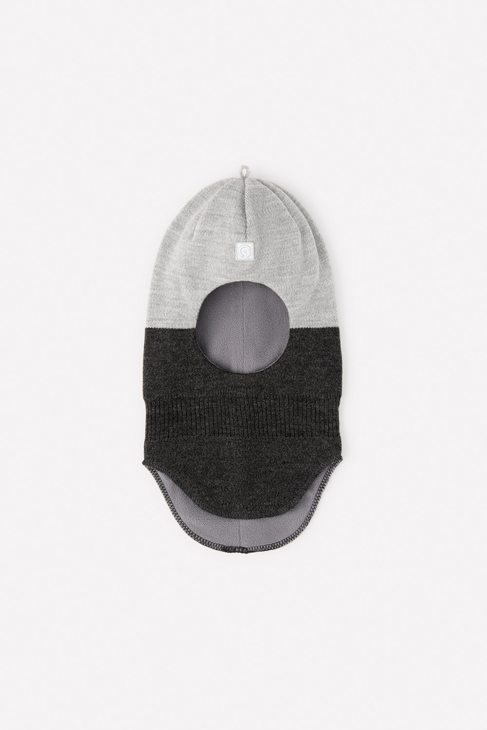 картинка Шапка-шлем для мальчика Crockid КВ 20148/21ш серый, светло-серый меланж от магазина детских товаров ALiSa