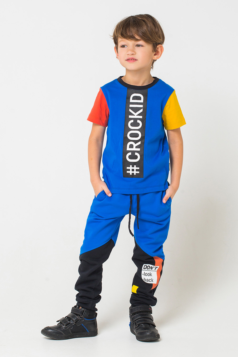 картинка Брюки для мальчика Crockid КР 4756 ярко-синий к228 от магазина детских товаров ALiSa