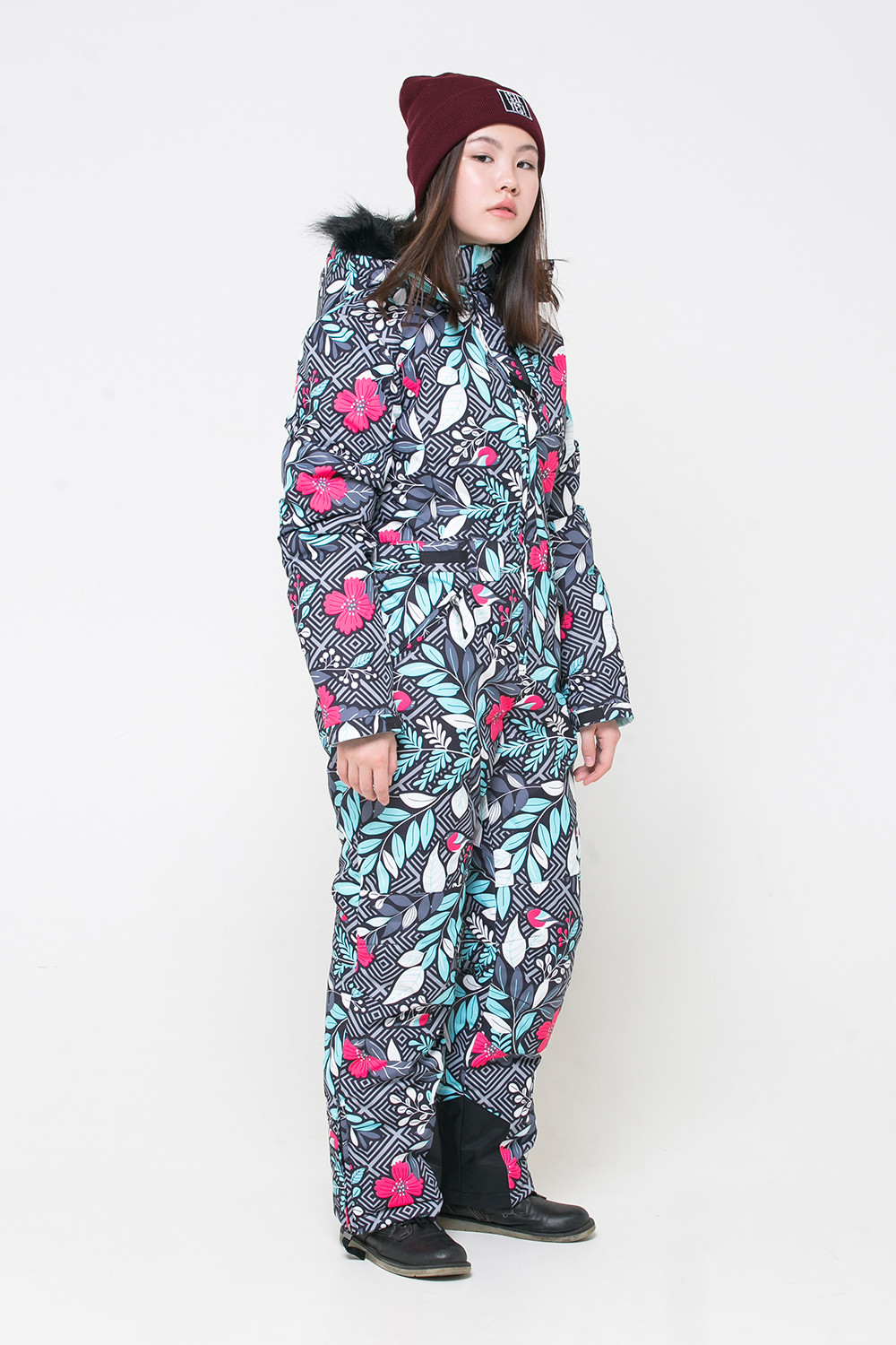 картинка Комбинезон зимний для девочки ВКБ 60043/н/2 ГР от магазина детских товаров ALiSa