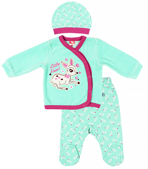 картинка Комплект для девочки CWN 9521 Бирюзовый от магазина детских товаров ALiSa