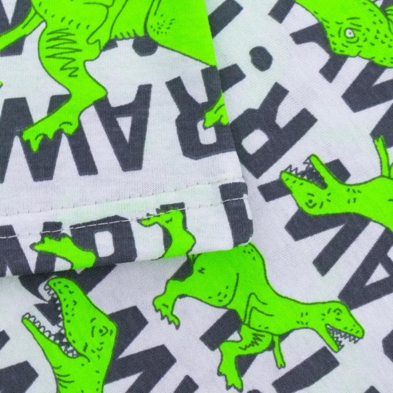 картинка Комплект для мальчика YLA 7752102606 Серый динозавры + синий от магазина детских товаров ALiSa