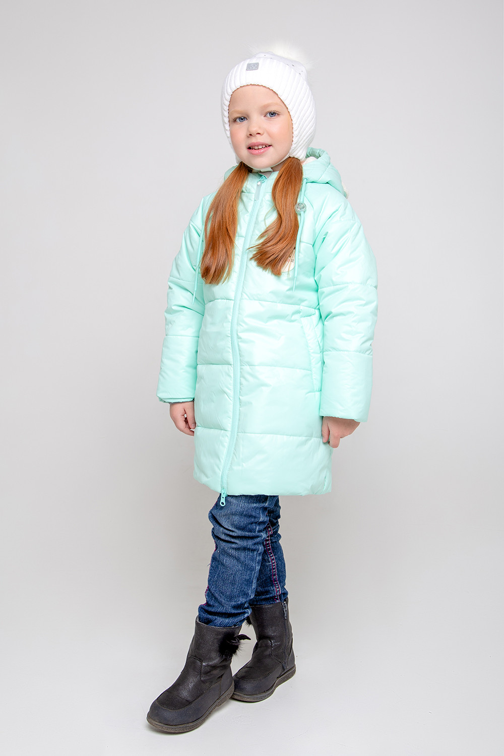 картинка Пальто зимнее для девочки Crockid ВК 38082/1 ГР от магазина детских товаров ALiSa