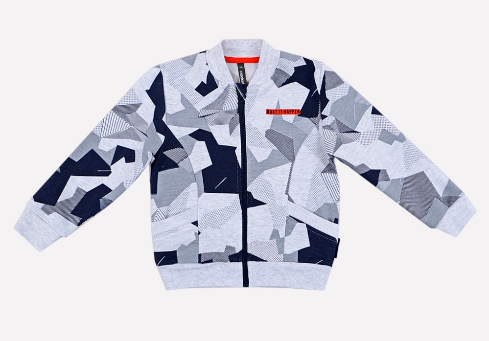 картинка Куртка для мальчика Crockid КР 300528 геометрия на меланже к192 от магазина детских товаров ALiSa