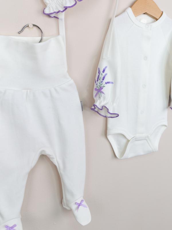 картинка Комплект для девочки Baby Boom КН179/1-И Лаванда + Молоко я738 от магазина детских товаров ALiSa