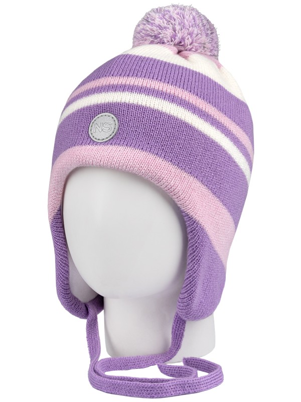 картинка Шапка утепленная для девочки NIKASTYLE 11з15424 Фиалка светло-розовый от магазина детских товаров ALiSa