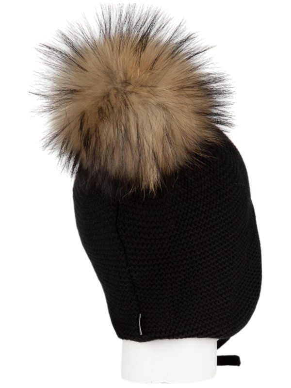 картинка Шапка утепленная для мальчика NIKASTYLE 11з15524 Черный от магазина детских товаров ALiSa