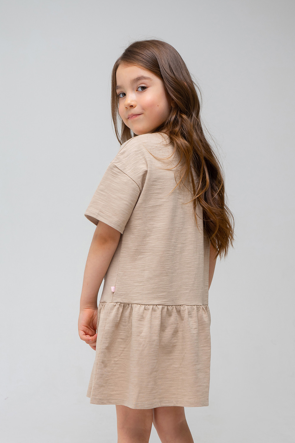 картинка Платье для девочки Crockid КР 5737 темно-бежевый к325 от магазина детских товаров ALiSa