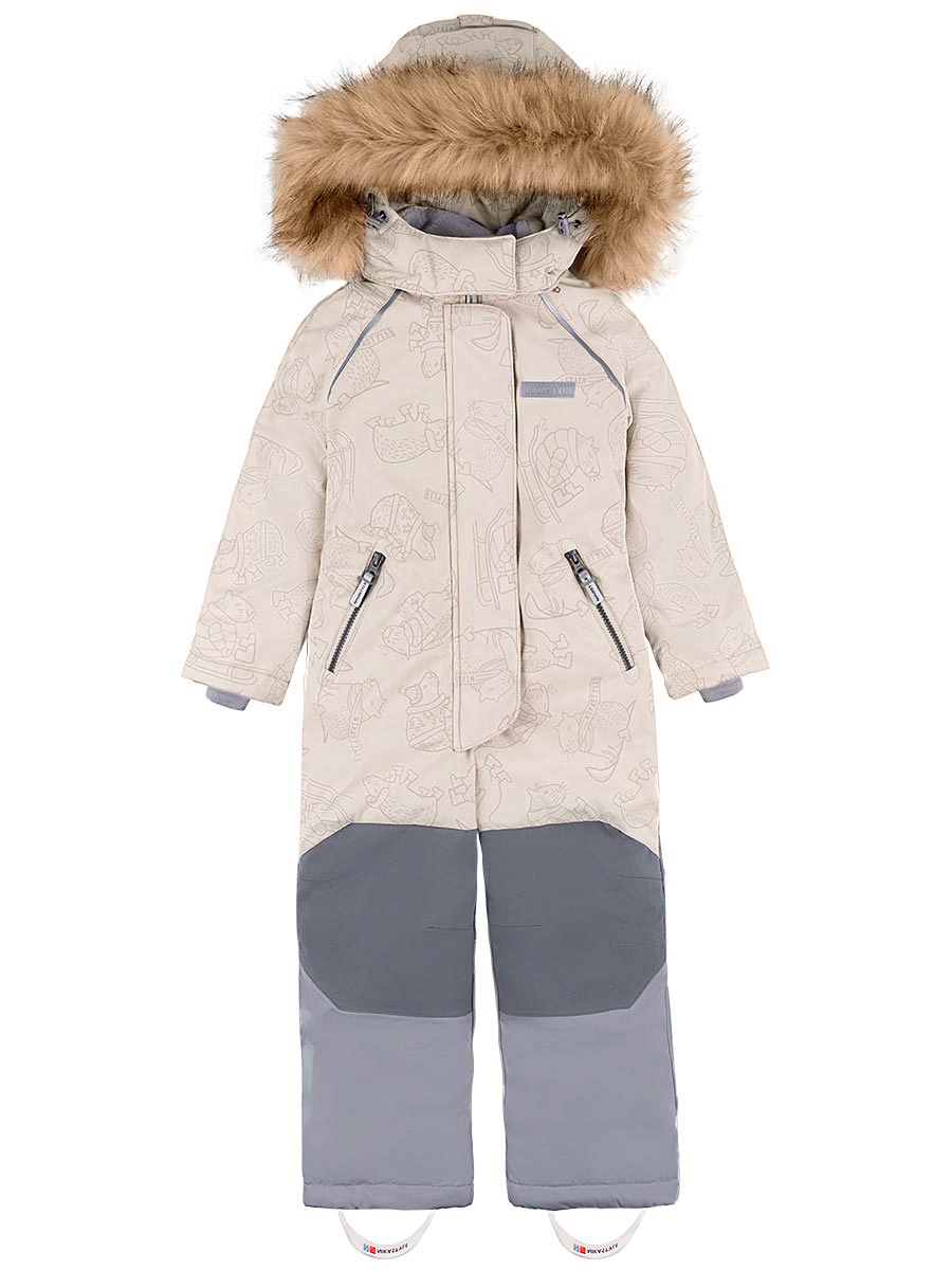 картинка Комбинезон зимний для девочки NIKASTYLE 8з2024 з24 Беж серый от магазина детских товаров ALiSa