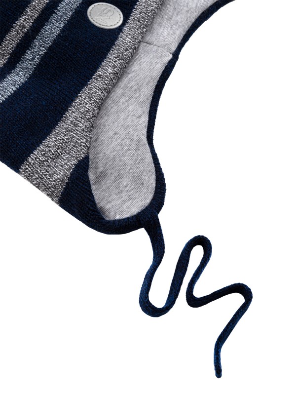 картинка Шапка утепленная для мальчика NIKASTYLE 11з15424 Космос серый от магазина детских товаров ALiSa