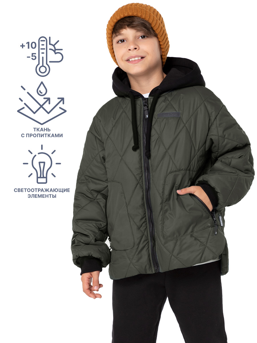 картинка Куртка утепленная для мальчика NIKASTYLE 4м6524 хаки от магазина детских товаров ALiSa