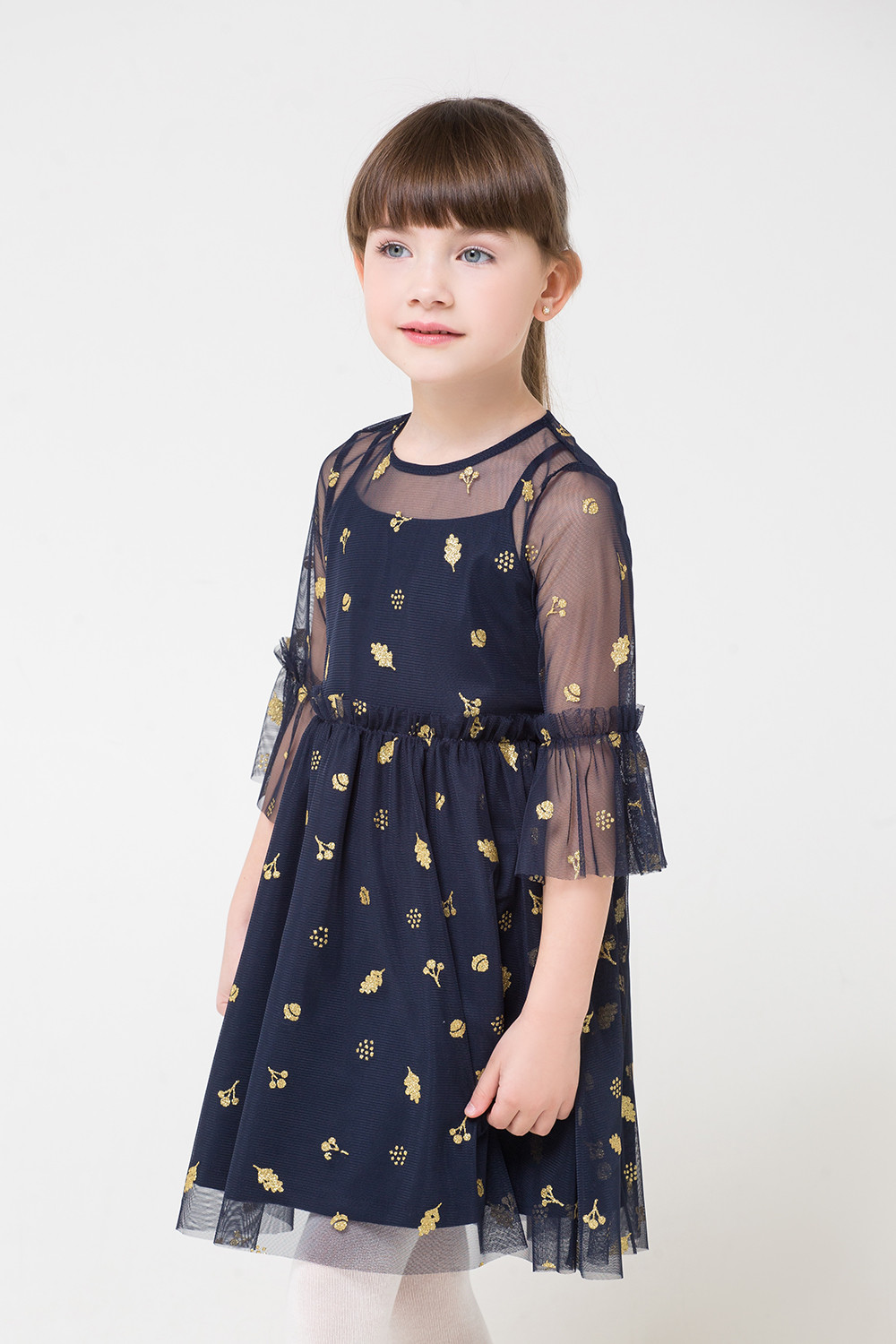 картинка Платье для девочки Crockid КР 5629 индиго к267 от магазина детских товаров ALiSa