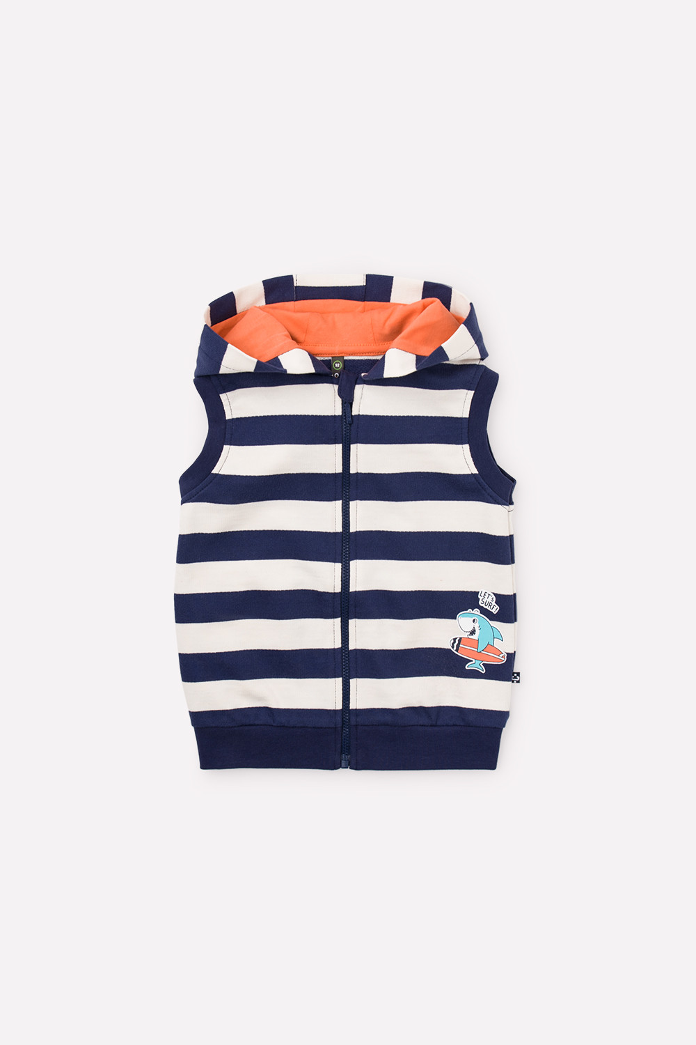 картинка Жилет для мальчика Crockid КР 301230 глубокий синий, полоска к280 от магазина детских товаров ALiSa
