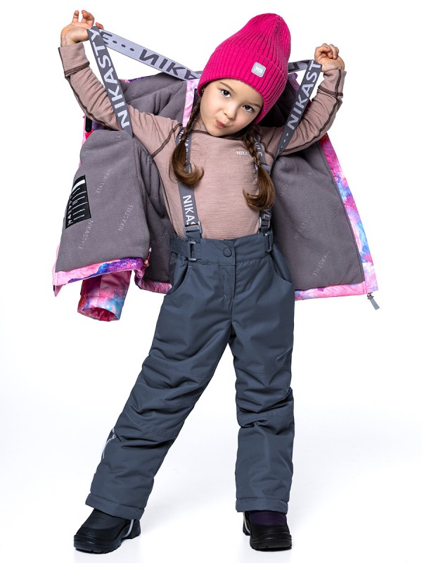 картинка Комплект зимний для девочки NIKASTYLE 7з1224 Розовый серый от магазина детских товаров ALiSa