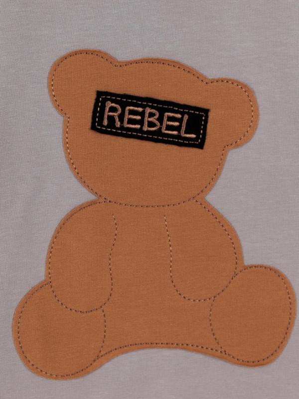 картинка Комплект для девочки Baby Boom КД554/3-К Светло-серый Мишка от магазина детских товаров ALiSa