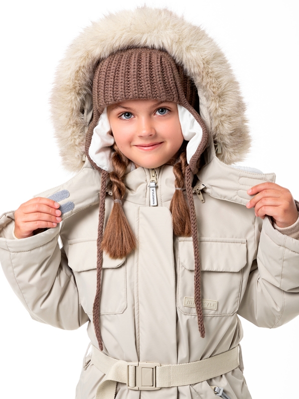 картинка Комбинезон зимний для девочки NIKASTYLE 8з6624 з24 Беж от магазина детских товаров ALiSa