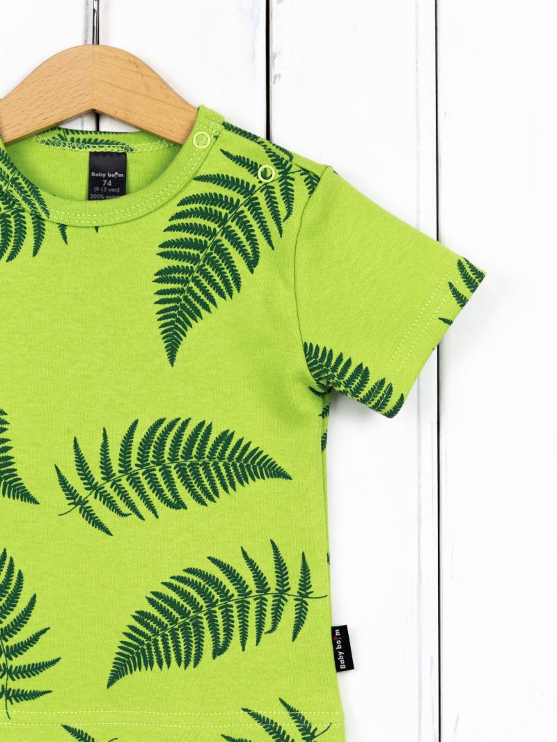 картинка Футболка детская Baby Boom Ф88/10-И Папоротник я713 от магазина детских товаров ALiSa