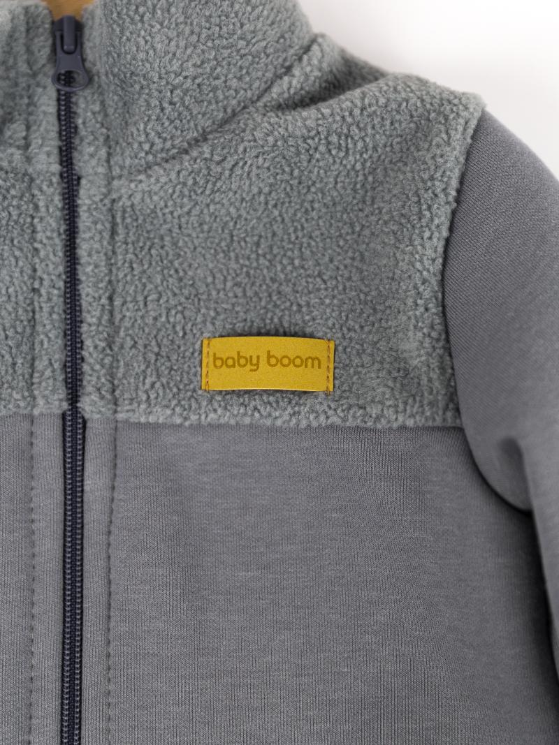 картинка Комплект для мальчика Baby Boom КД486/4-Ф Soft барашек, серый от магазина детских товаров ALiSa