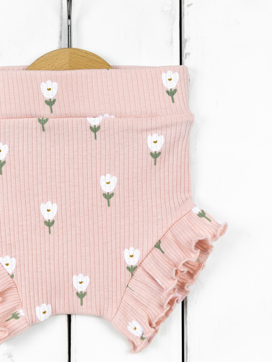 картинка Трусы для девочки Baby Boom П69/23-К Белые тюльпаны от магазина детских товаров ALiSa