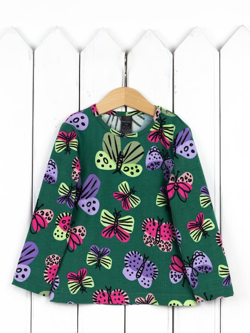 картинка Лонгслив для девочки Baby Boom Ф141/1-К Бабочки Б111 от магазина детских товаров ALiSa