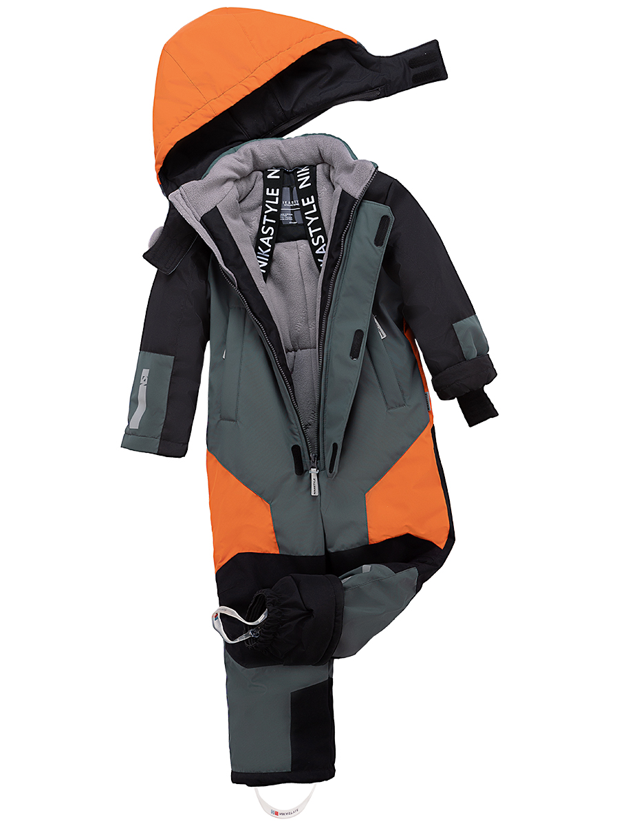 картинка Комбинезон зимний для мальчика NIKASTYLE 8з6524 Мох черный от магазина детских товаров ALiSa