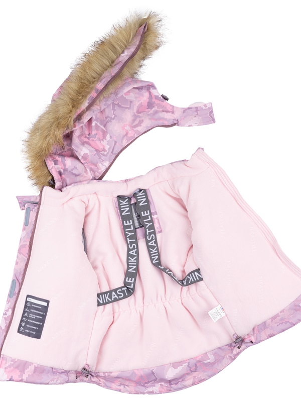 картинка Комплект зимний для девочки NIKASTYLE 7з0624 Роза Орхидея от магазина детских товаров ALiSa