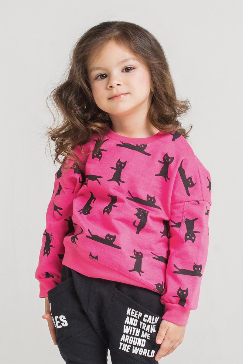 картинка Джемпер для девочки Crockid КР 300750 ярко-розовый, мультгерой к213 от магазина детских товаров ALiSa