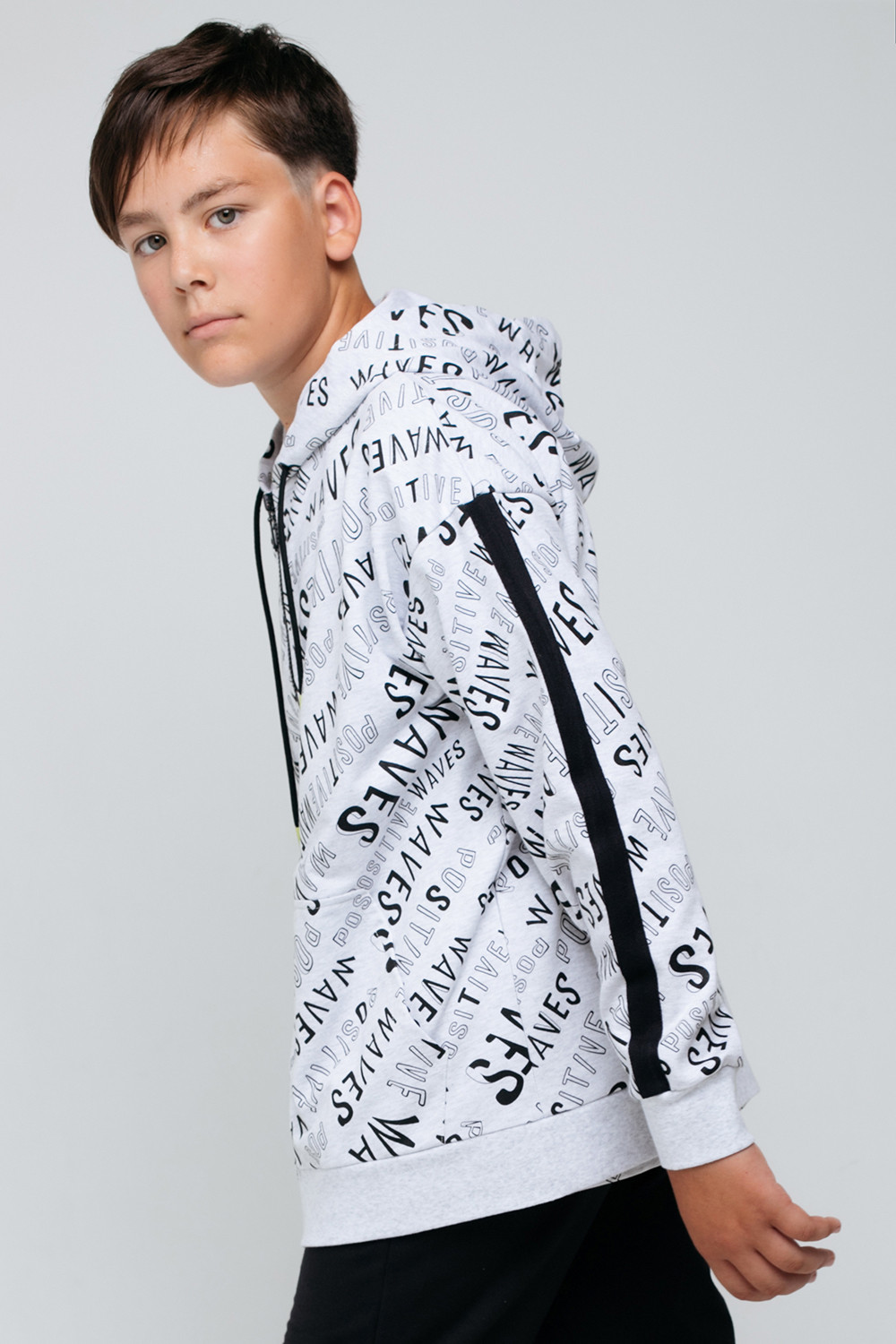 картинка Куртка для мальчика КБ 301789 светло-серый меланж к68 от магазина детских товаров ALiSa