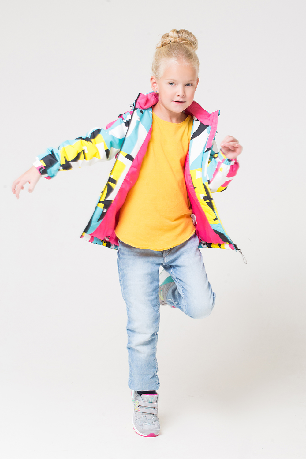 картинка Куртка ветровочная для девочки Crockid ВК 32087/н/1 ГР от магазина детских товаров ALiSa
