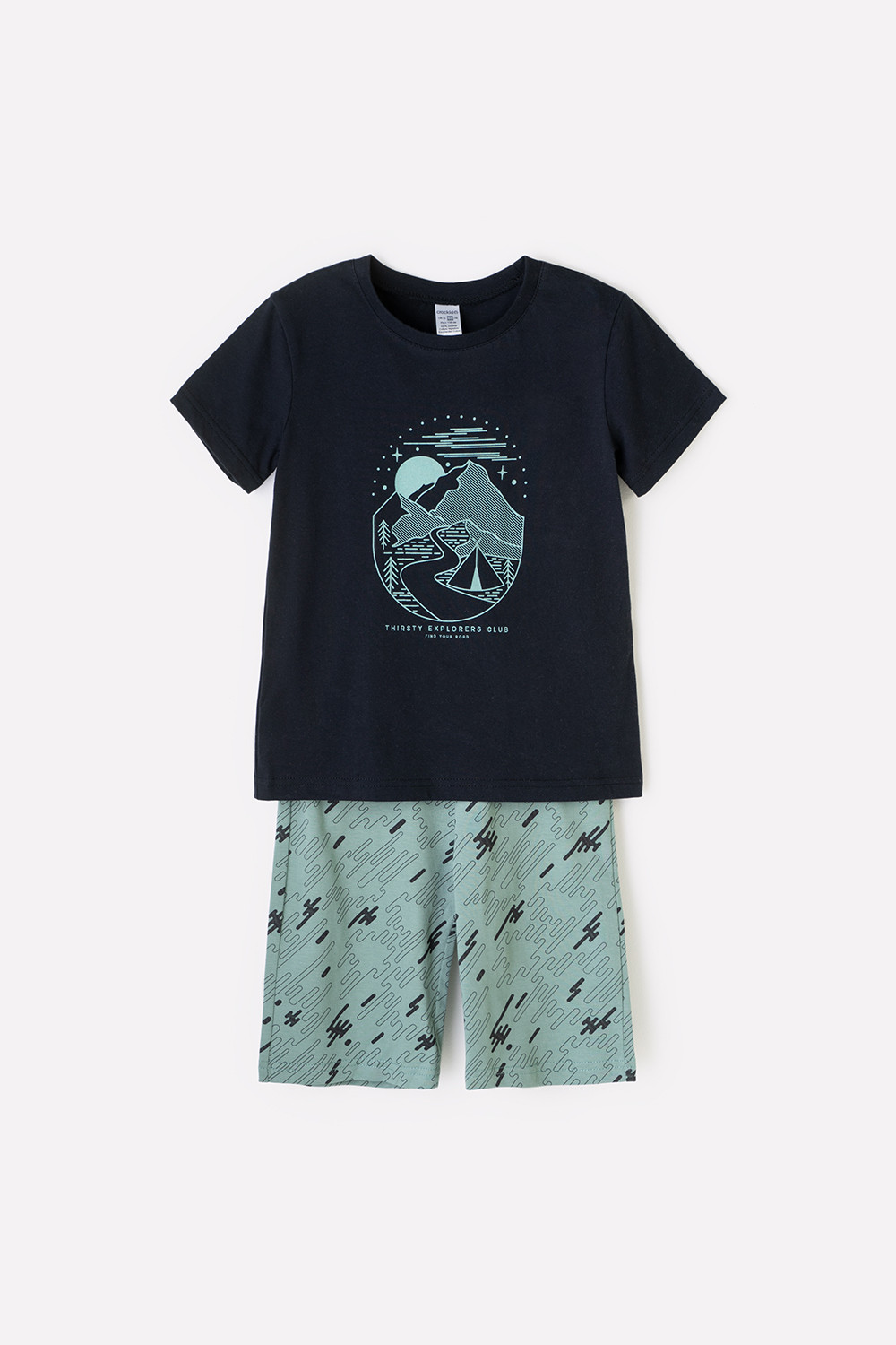 картинка Пижама для мальчика Crockid К 1528 черный, быстрее ветра от магазина детских товаров ALiSa