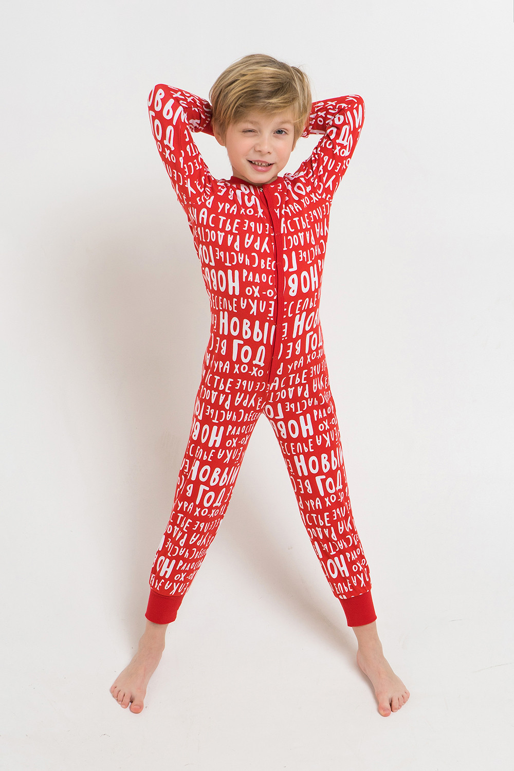 картинка Комбинезон детский Crockid К 6180 новогодние буквы на красном от магазина детских товаров ALiSa