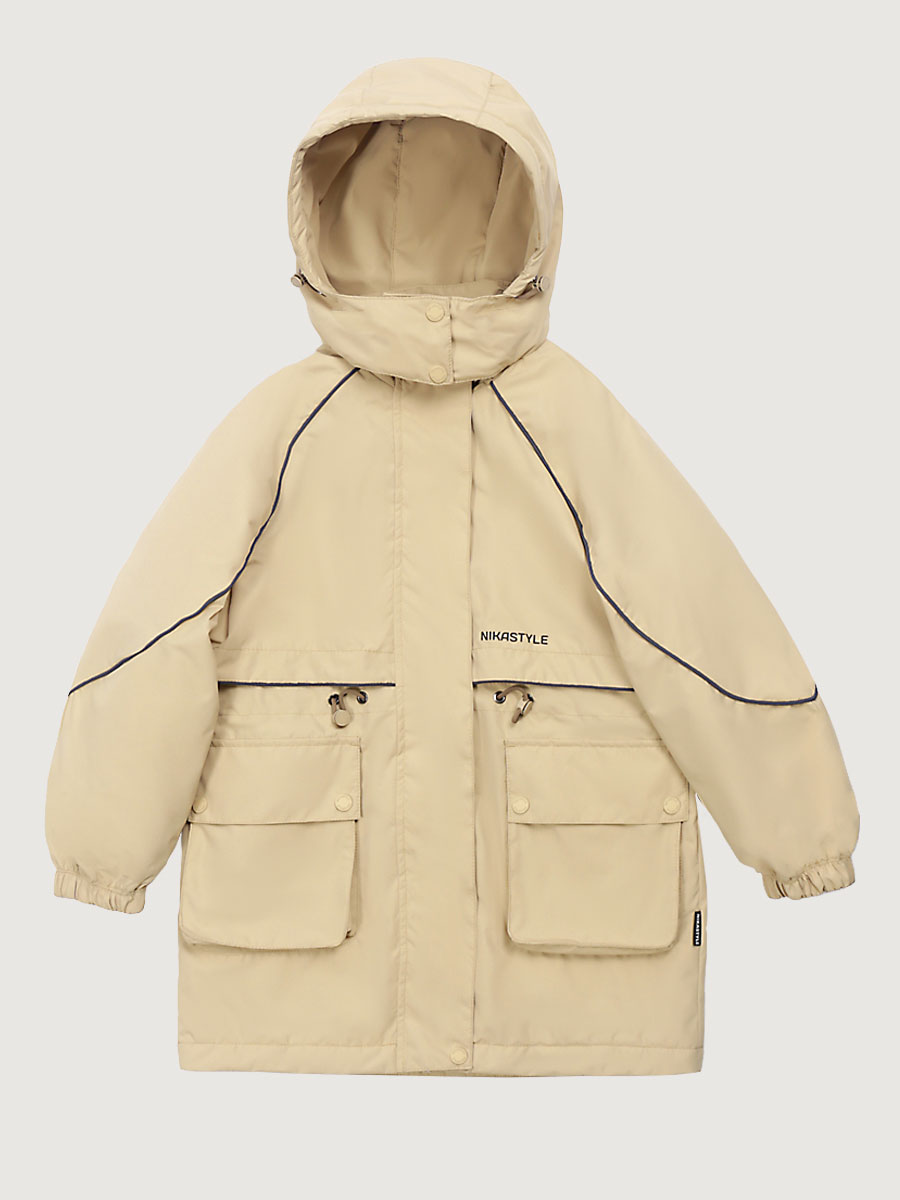 картинка Парка утеплённая для девочки NIKASTYLE 5м3425 Латте от магазина детских товаров ALiSa