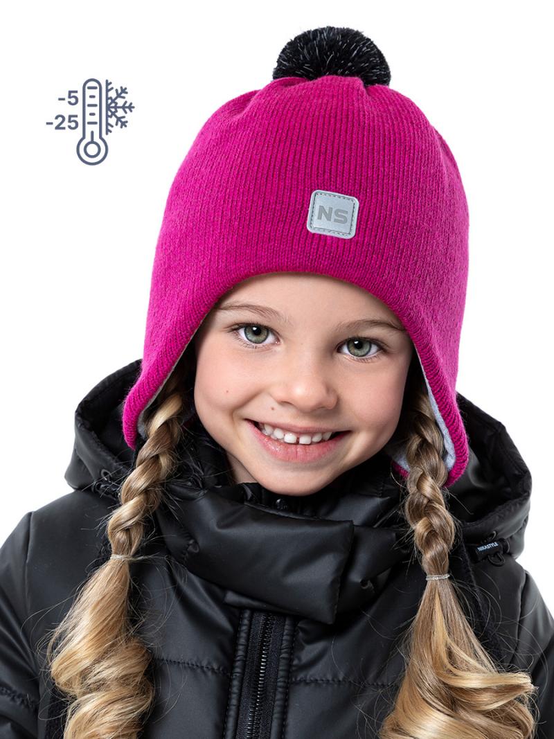 картинка Шапка утепленная для девочки NIKASTYLE 11з13223 фуксия от магазина детских товаров ALiSa