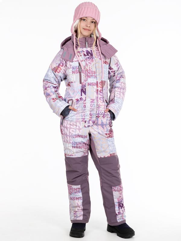 картинка Комбинезон зимний для девочки NIKASTYLE 8з2824 з24 Бежевый орхидея от магазина детских товаров ALiSa