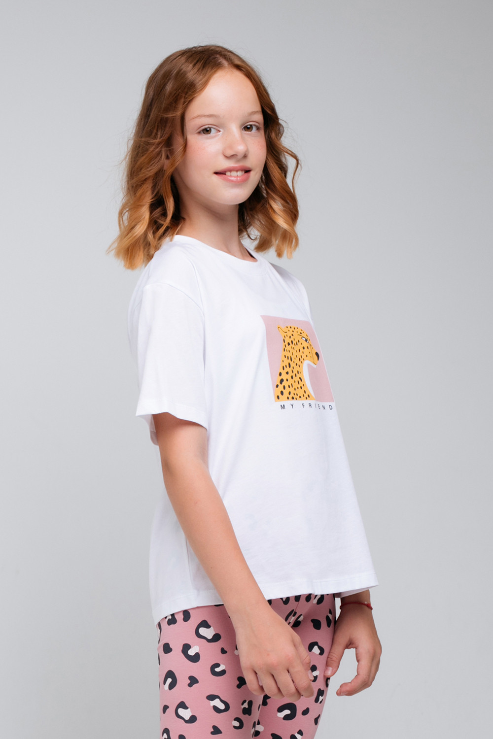 картинка Футболка для девочки КБ 301828 белый к74 от магазина детских товаров ALiSa