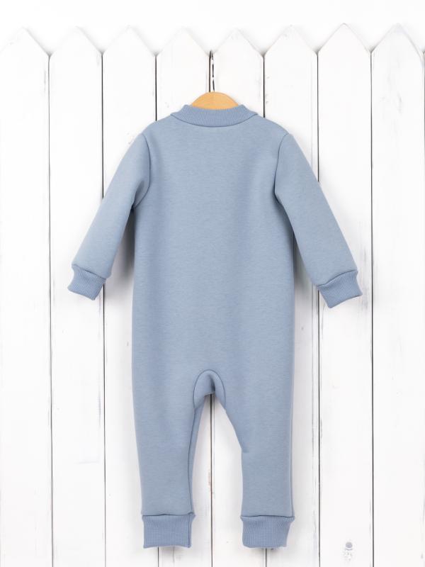 картинка Комбинезон на манжете Baby Boom К381/6-Ф Мишка серо-голубой от магазина детских товаров ALiSa