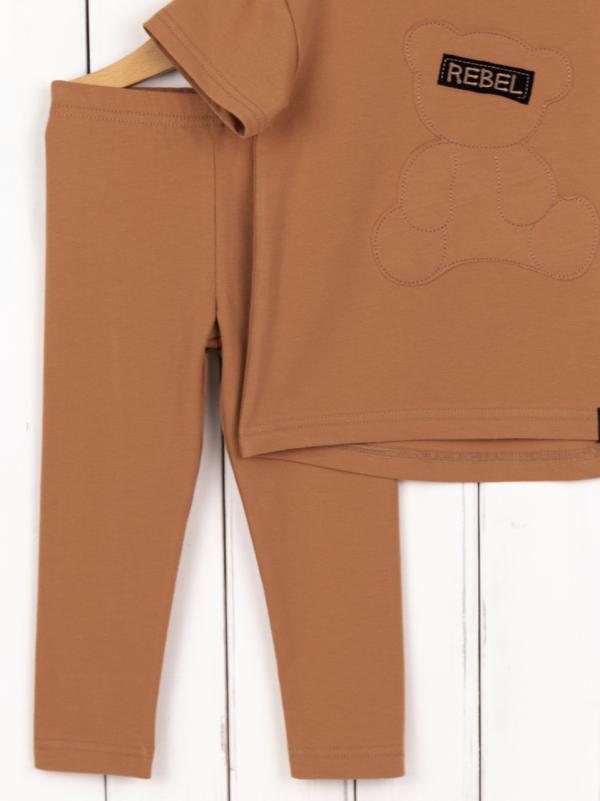 картинка Комплект для девочки Baby Boom КД554/2-К Индийский загар Мишка от магазина детских товаров ALiSa