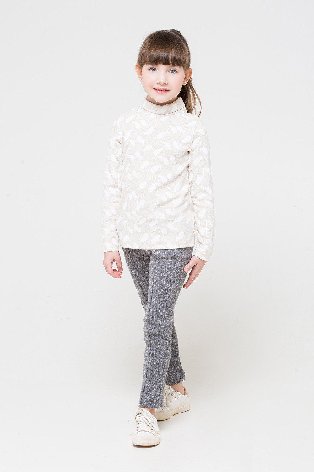 картинка Брюки для девочки Crockid КР 4855 серый меланж от магазина детских товаров ALiSa