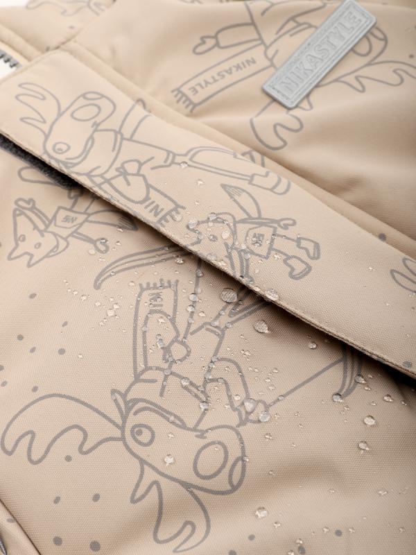 картинка Комбинезон для девочки NIKASTYLE 8з0425 Латте Серый от магазина детских товаров ALiSa