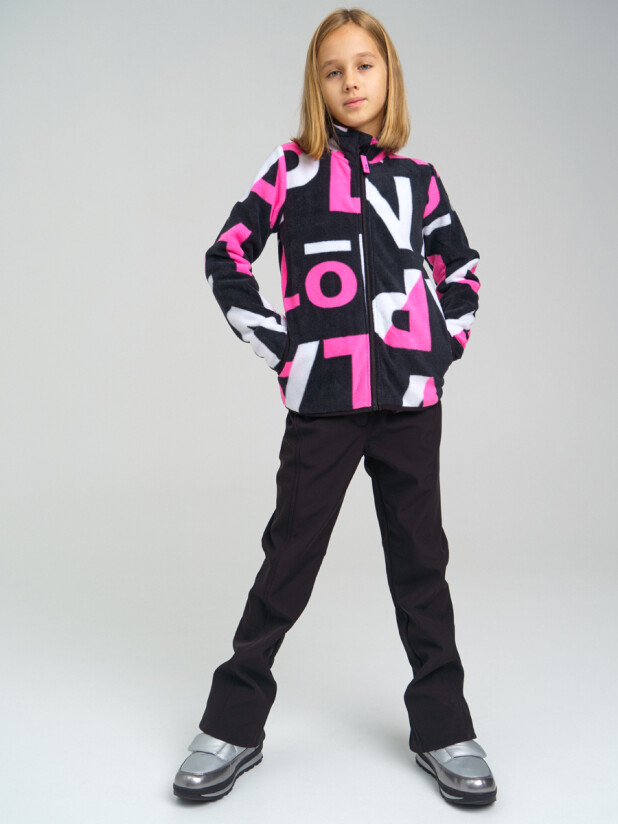 картинка Куртка флисовая для девочки PL 32121056 от магазина детских товаров ALiSa