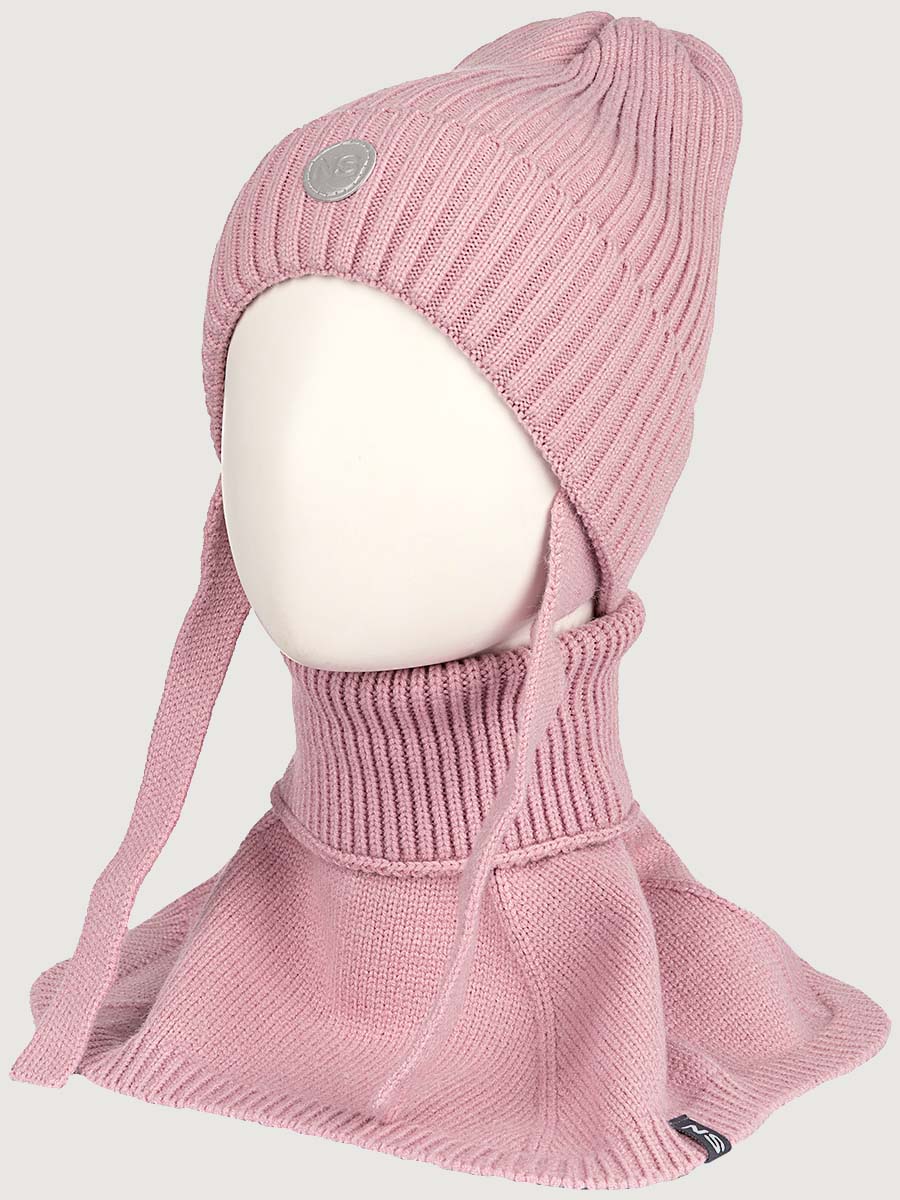картинка Комплект шапка манишка для девочки NIKASTYLE 12з16025 Пудра от магазина детских товаров ALiSa