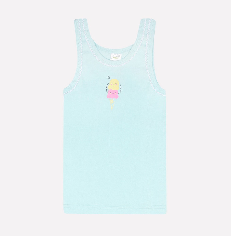 картинка Майка для девочки Crockid К 1066 светлый минт (мороженое) от магазина детских товаров ALiSa