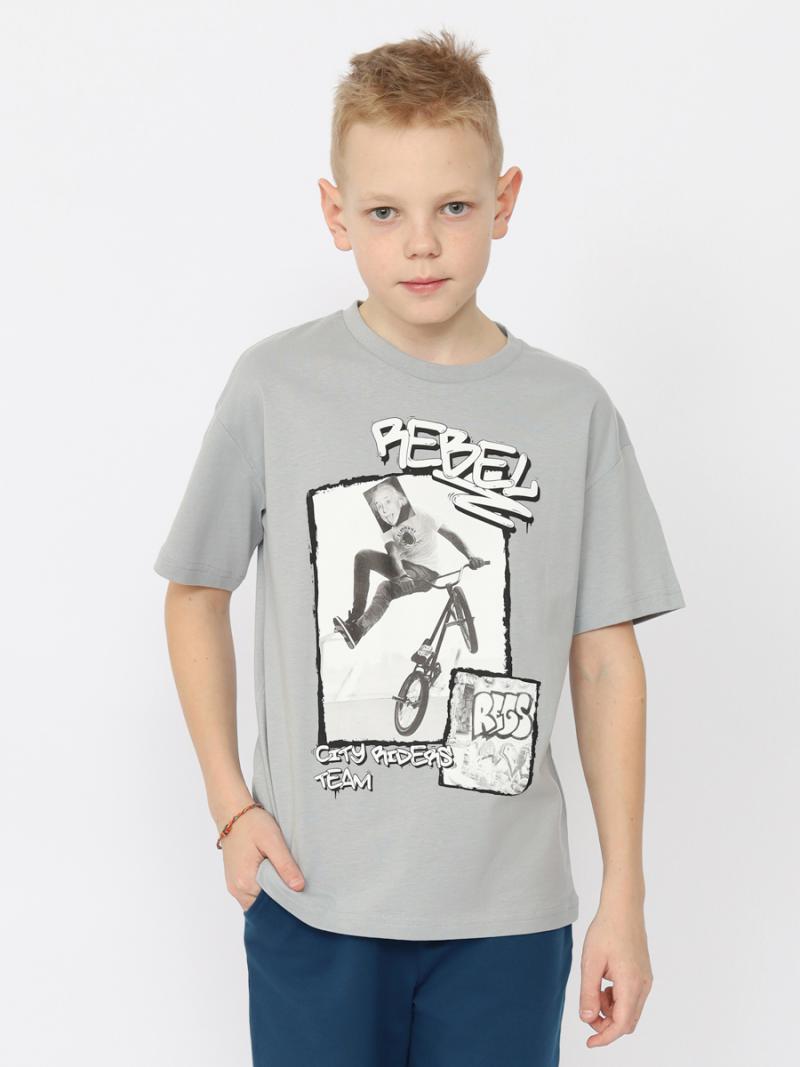 картинка Футболка для мальчика CRB CSJB 63750-23-393 Серый от магазина детских товаров ALiSa